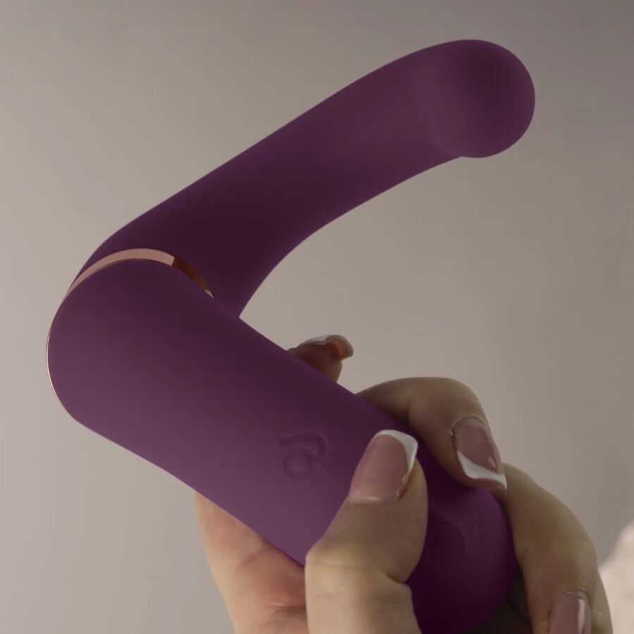 ROCKS-OFF - GEMINI DUAL VIBRATOR G-SPOT CLITORIS STIMULATOR PURPLE