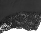 SUBBLIME - BLACK FLORAL LACE DETAIL TEDDY L/XL