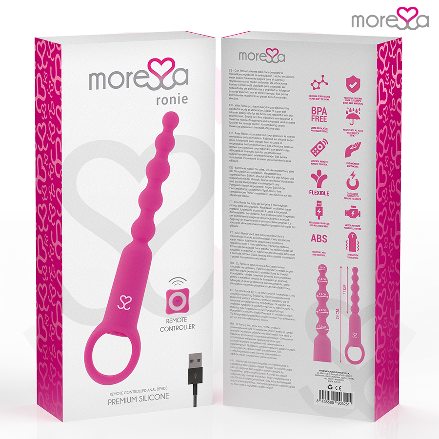 MORESSA - RONIE REMOTE CONTROL ANAL PLEASURE PINK
