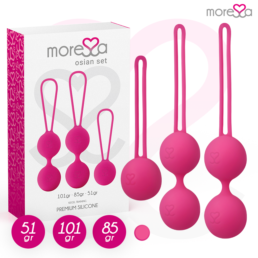 MORESSA - OSIAN SET PREMIUM SILICONE PINK (Osian One - 51 g | Osian Two - 101 g | Osian Three 85 g)