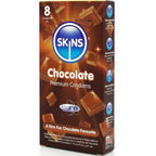 SKINS - CHOCOLATE PREMIUM CONDOMS PACK 8