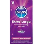 SKINS - EXTRA LARGE PREMIUM CONDOMS PACK 8