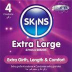 SKINS - EXTRA LARGE PREMIUM CONDOMS PACK 4
