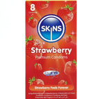 SKINS - STRAWBERRY PREMIUM CONDOMS PACK 8