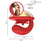 INTENSE - MARIAH VIBRATOR &amp; STIMULATOR IN U-FORM 10 VIBRATIONEN ROT