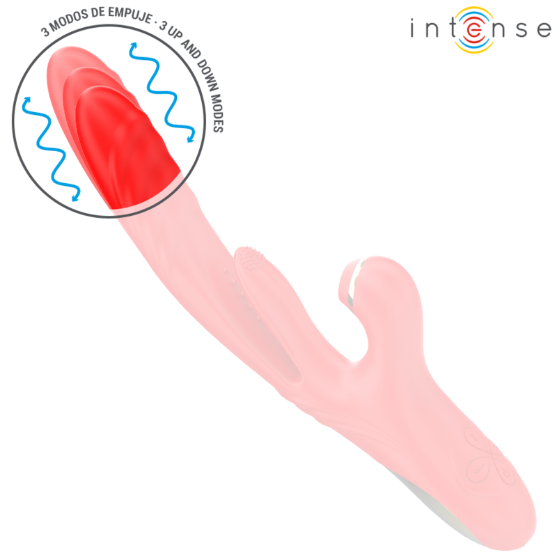INTENSE - KAROL MULTIFUNKTIONSVIBRATOR STOSS &amp; STIMULATION &amp; STIMULIERENDE WELLEN ROT