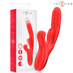 INTENSE - KAROL MULTIFUNKTIONSVIBRATOR STOSS &amp; STIMULATION &amp; STIMULIERENDE WELLEN ROT