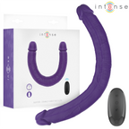 INTENSE - GUNTER DILDO DOUBLE VIBRATOR 40 CM PURPLE REMOTE CONTROL