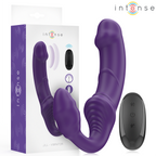INTENSE - JILL DOUBLE VIBRATOR 20 CM PURPLE REMOTE CONTROL