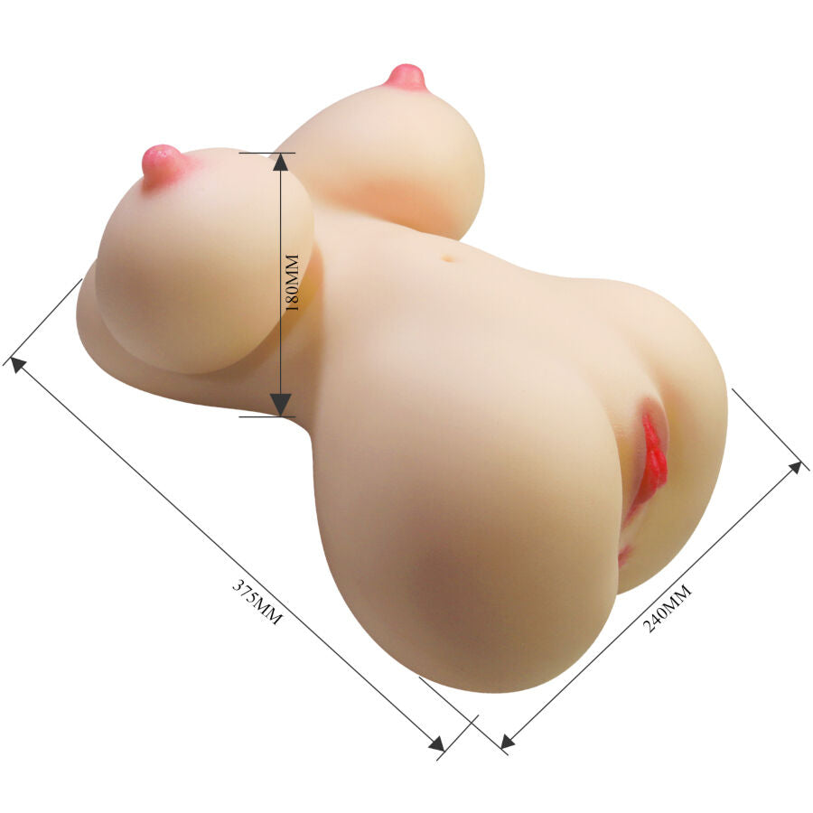 CRAZY BULL - FIONA REALISTISCHER WEIBLICHER TORSO VAGINA UND ANAL 7,1 KG