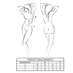 PASSION - BELISSANA BRA + THONG SET WHITE L/XL