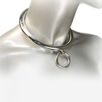 METALL HART - BDSM HALSKETTE MIT RING 18CM