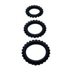 BAILE - TITAN SET 3-TEILIG COCKRING SCHWARZ 2,8 + 2,4 + 1,9 CM 