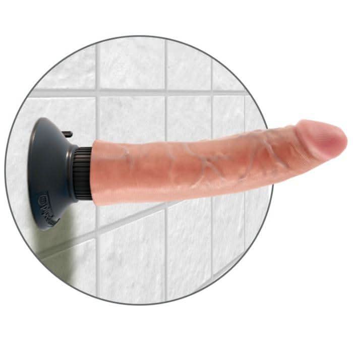 KING COCK - VIBRATORE IN CARNE DA 17,78 CM