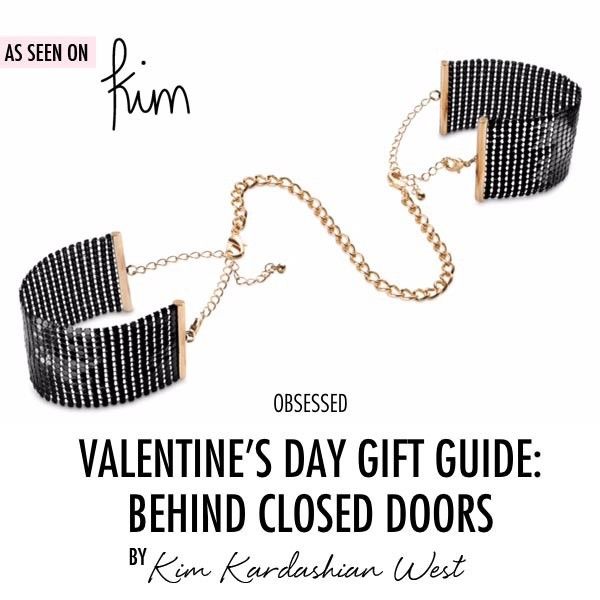 BIJOUX – DÉSIR MÉTALLIQUE HANDSCHELLEN AUS SCHWARZEM METALLGEWEBE