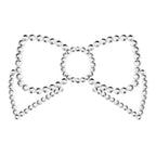 BIJOUX - MIMI BOW SILVER NIPPLE COVERS