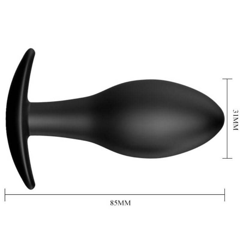 PRETTY LOVE - DILDO ANALE IN SILICONE CON ANCORA 8.5 CM NERO