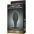PRETTY LOVE - DILDO ANALE IN SILICONE CON ANCORA 8.5 CM NERO