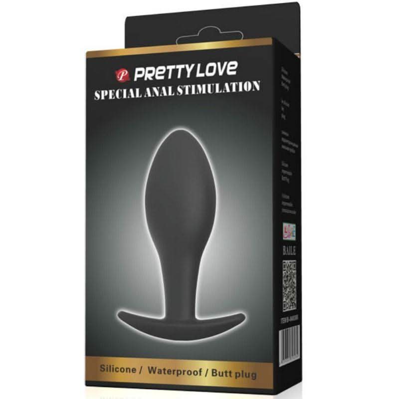 PRETTY LOVE - DILDO ANALE IN SILICONE CON ANCORA 8.5 CM NERO