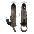 BAILE - BRAVE MAN PENISCOVER MIT KANINCHEN SCHWARZ 16,5 CM