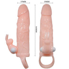 BAILE - BRAVE MAN PENIS COVER MIT KANINCHEN- UND DOPPELMOTORFLEISCH 16,5 CM