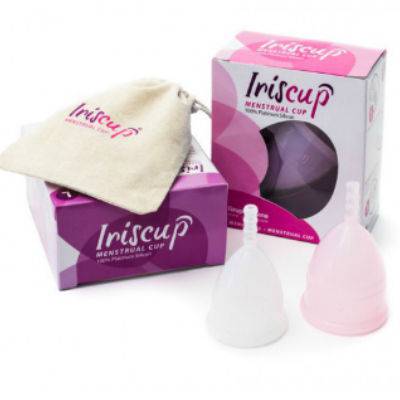 IRISCUP - 大号粉色月子杯 + 免费消毒袋
