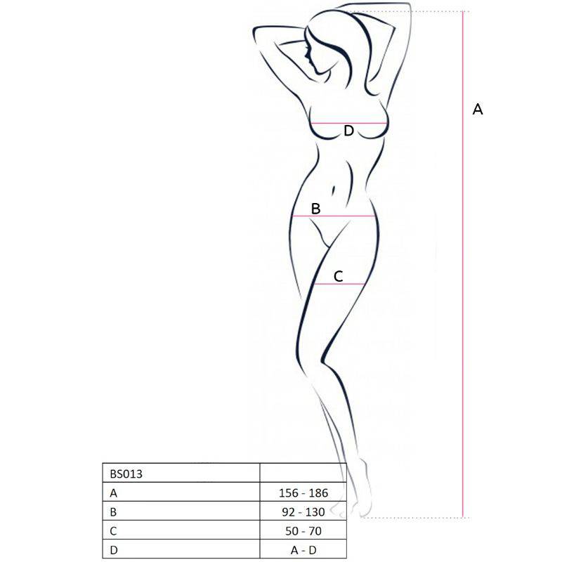 PASSION - FRAU BS013 ROTER BODYSTOCKING EINE GRÖSSE