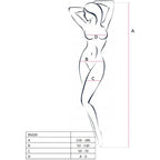 PASSION - WOMAN BS020 WHITE BODYSTOCKING ONE SIZE