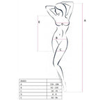 PASSION - WOMAN BS025 BODYSTOCKING WHITE DRESS STYLE ONE SIZE
