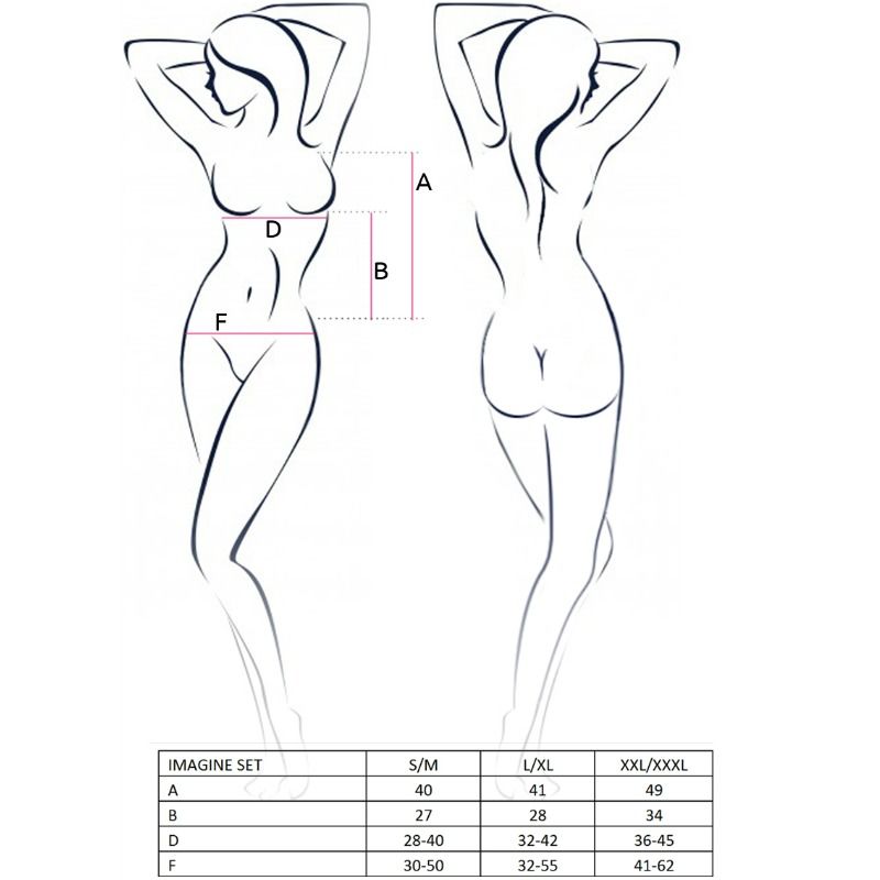 激情 - 女性想象套装 S/M 码