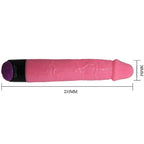 BAILE - COLORFUL SEX REALISTIC VIBRATOR PINK 23 CM