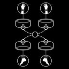 FETISH SUBMISSIVE - SET OF HAND AND ANKLE HANDCUFFS WITH NOPRENE LINING