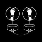 FETISCH DEVOT - VEGANE LEDERHANDSCHELLEN MIT NOPREN-FUTTER