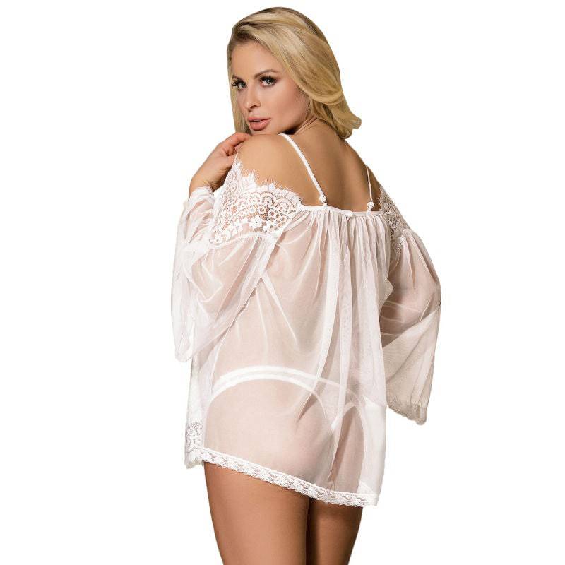 SUBBLIME - BABYDOLL WEISS AUSGESTELLTE ÄRMEL S/M