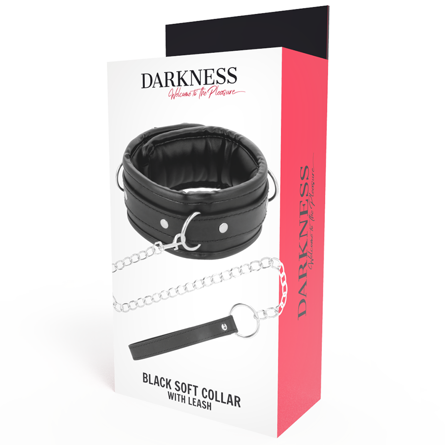 DARKNESS - WEICHE LEDERKETTE MIT KETTE