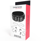 DARKNESS - HALSBAND MIT NIPPELKLAMMER SCHWARZ