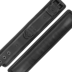 DARKNESS - VERSTELLBARE FUßSCHELLEN AUS SCHWARZEM LEDER