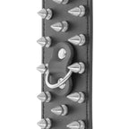 DARKNESS - SKULLS AND BONES SCHWARZE HANDSCHELLEN MIT SPITZEN