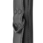 DARKNESS - BLACK LEATHER HANDCUFFS AND COLLAR