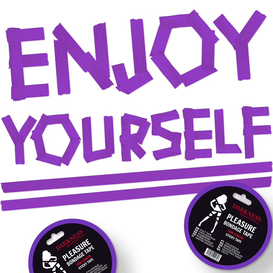 DARKNESS - LILA KLEBEBAND FÜR BONDAGE 15M