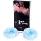 SECRETPLAY - BLAU LICHT MARABOU HANDSCHELLEN