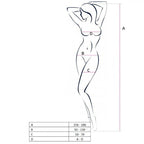 PASSION - WOMAN BS058 BODYSTOCKING BLACK ONE SIZE