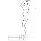PASSION - WOMAN BS046 BODYSTOCKING SCHWARZ EINE GRÖSSE