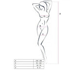 PASSION - WOMAN BS046 WHITE BODYSTOCKING ONE SIZE