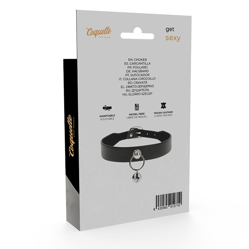 COQUETTE CHIC DESIRE - VEGANE LEDERKETTE FRAUENACCESSOIRE RASSEL/REIFEN