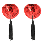 COQUETTE CHIC DESIRE - NIPPLE COVERS RED